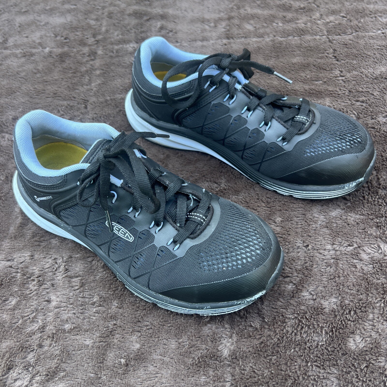 Scarpe sneakers antinfortunistiche da lavoro Keen donna Utility Vista Energy punta fibra di carbonio 8 M