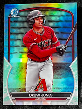 2023 Bowman Chrome Draft GREEN LUNAR REFRACTOR PROSPECT ROOKIE Druw Jones item 1