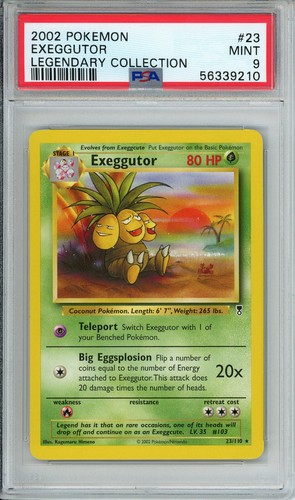 Exeggutor graded PSA 9 for sale on eBay