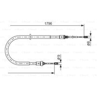 Bosch Handbremsseil Bremsseil Hinten Links Rechts Passend FüR Peugeot 207