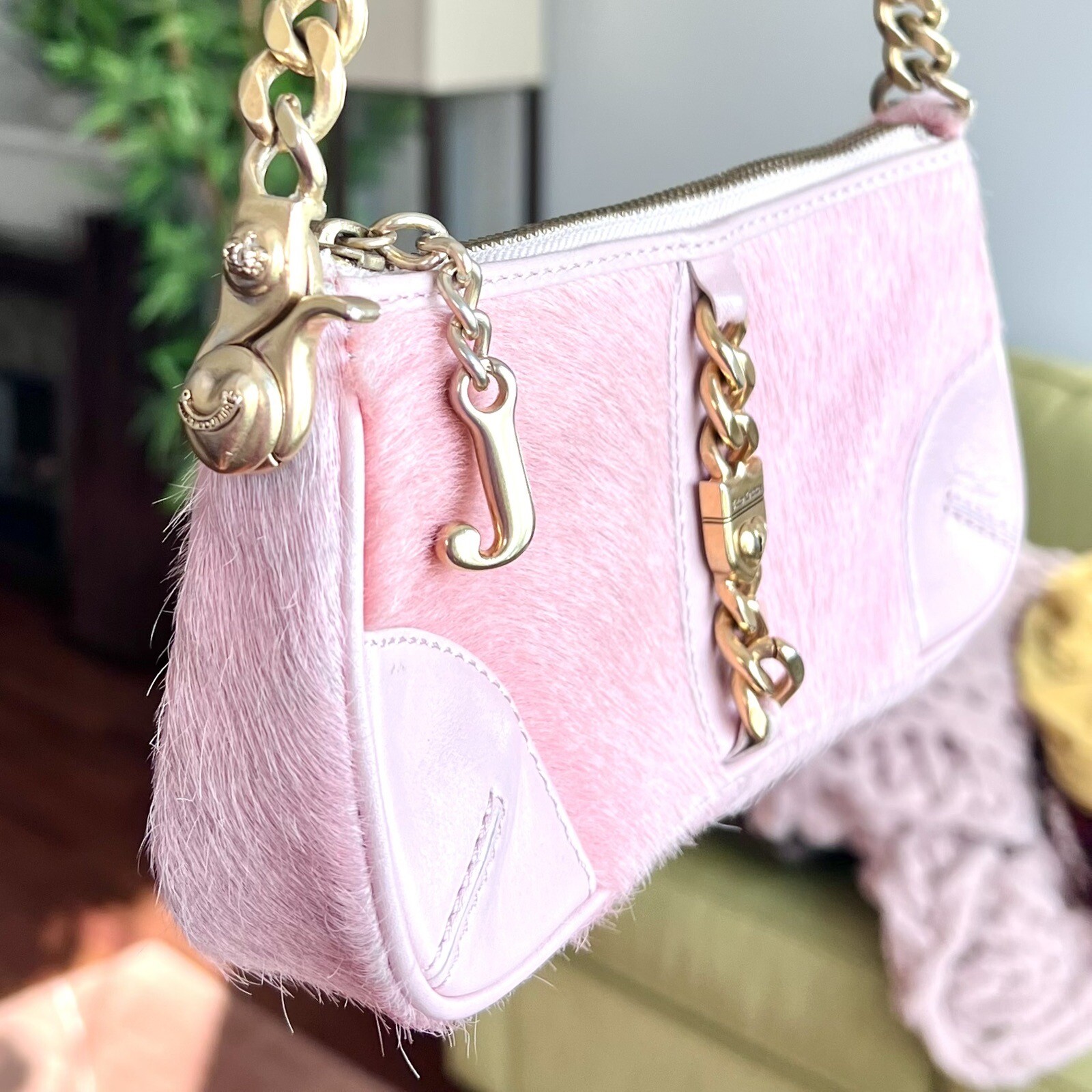 Vintage Y2K Juicy Couture Pony Calf Hair Leather … - image 5