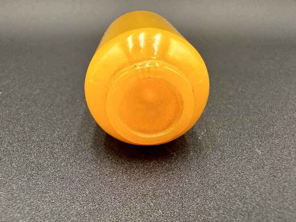 Antigua botella de tabaco china de vidrio amarillo Foto 4 de 4