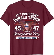 President 47th President Trump Happy Inauguration Day Unisex T-Shirt