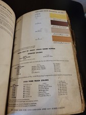 1958 Dupont Duco Dulux Ford Colors Paint Chip Swatch Sheet Bulletin No 27 1958 Dupont Duco Dulux Ford Colors Paint Chip Swatch Sheet Bulletin No 27