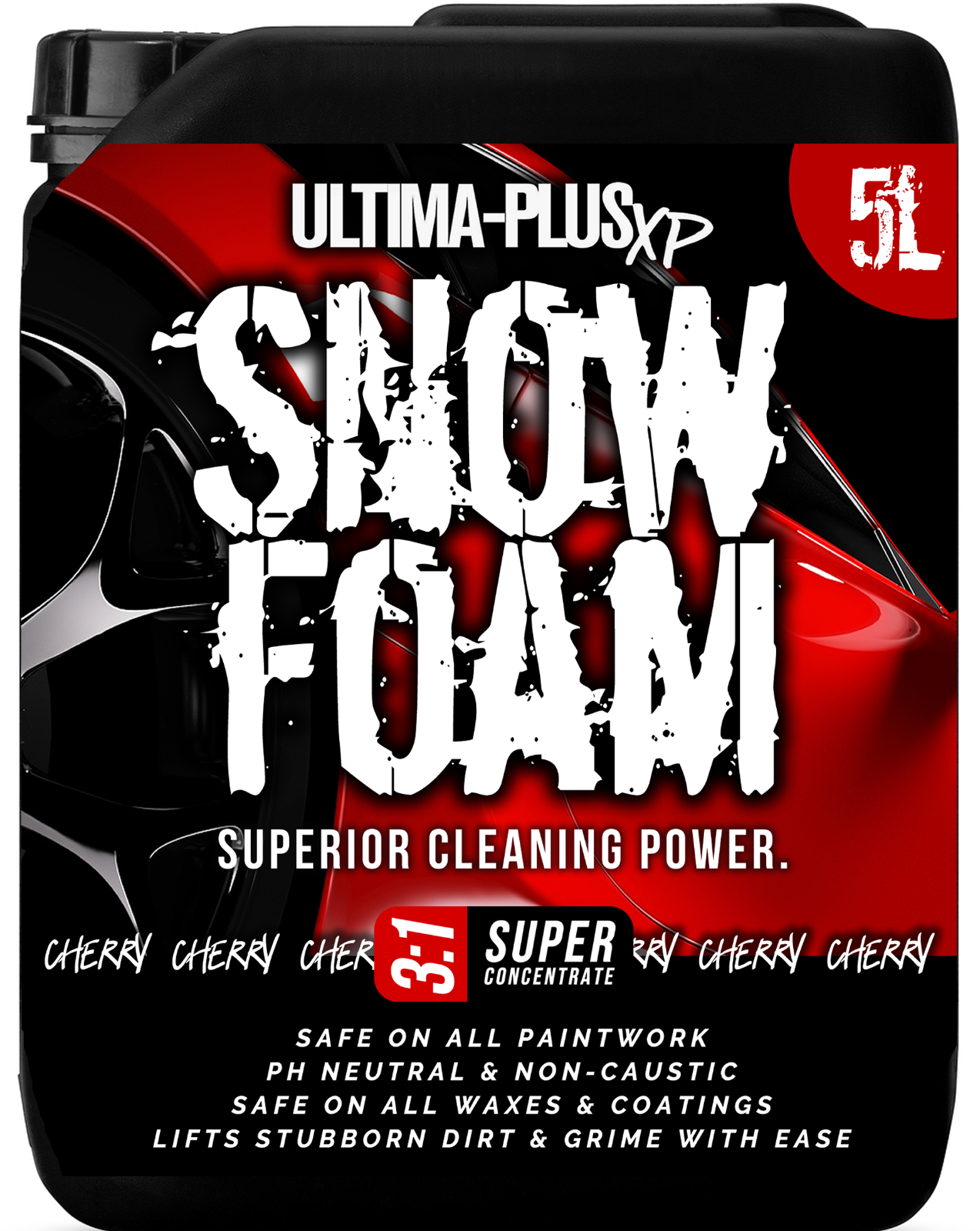 (Cherry, 5L) Ultima Fragranced Super Thick Snow Foam Shampoo - Image 2