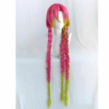 For Cosplay 100cm Kimetsu no Yaiba Kanroji Mitsuri Wig Party Hair