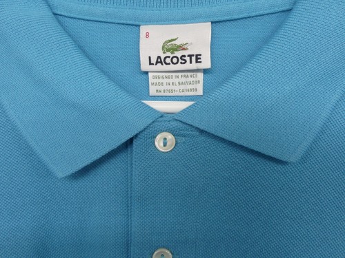 Lacoste Crocodile XXL 2XL Tags Rivage Blue Mens Golfing Preppy Short Sleeve Polo - Picture 5 of 11
