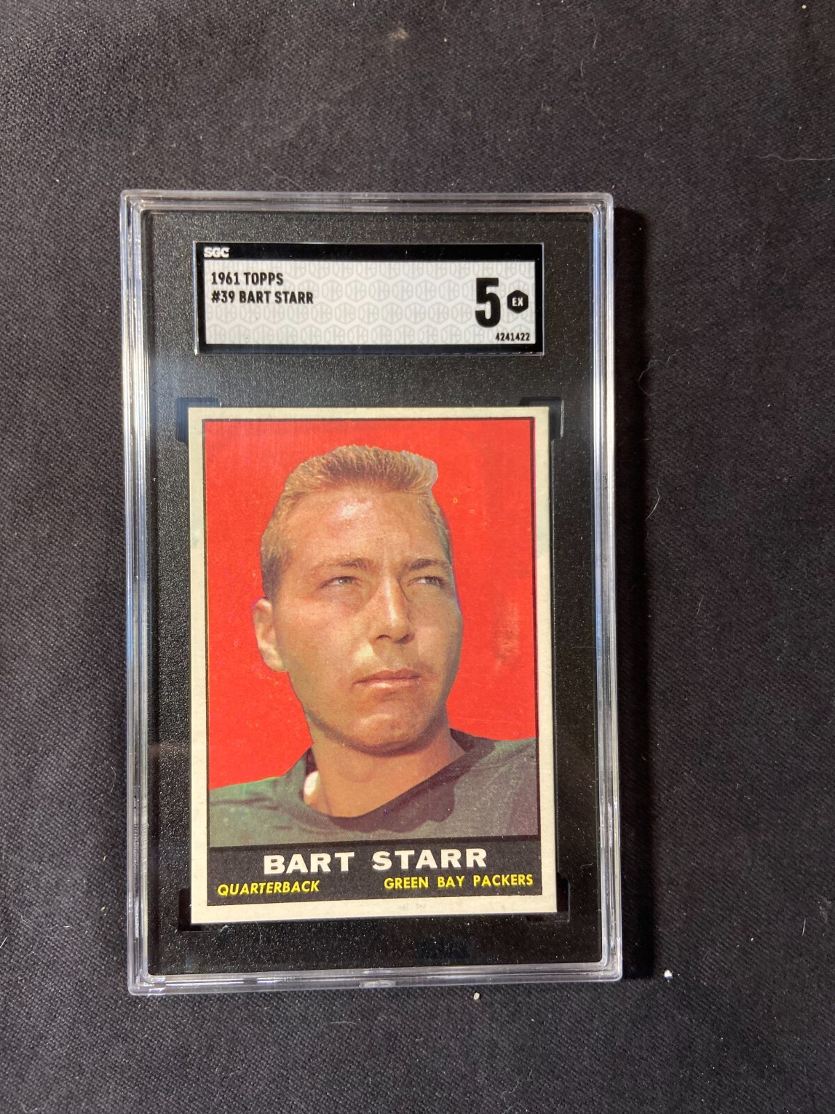 Pack Fresh 1961 Topps SGC 5 #39 Bart Starr