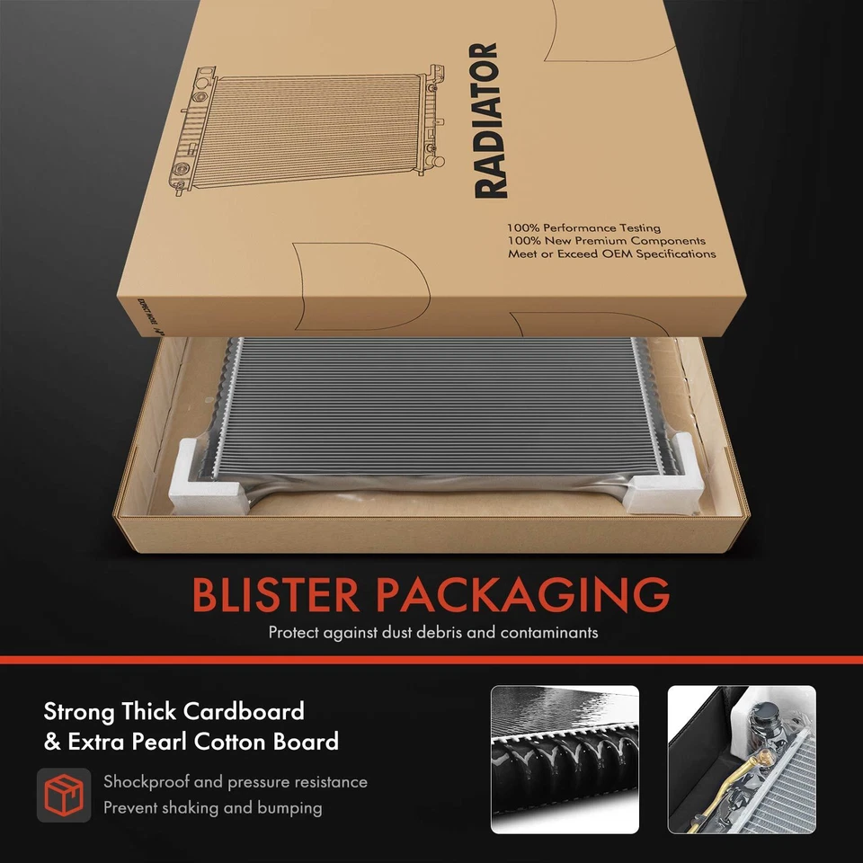 Aluminum Radiator w/o Oil Cooler for Mazda 323 1990-1995 Protege 90-94 1.6L 1.8L - Image 2 of 4