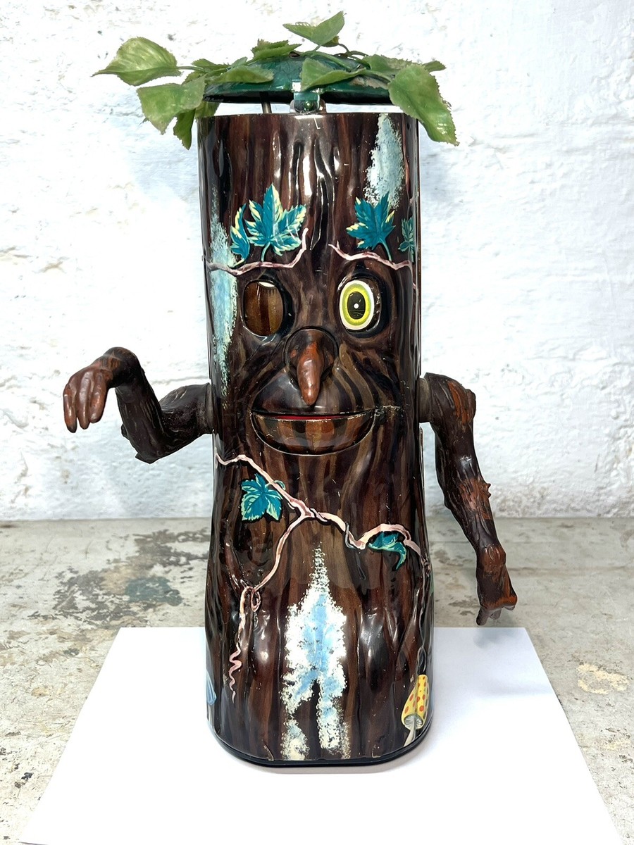 木の置物 ✨RARE! Vintage 1960s Marx Spooky Kooky Whistling Tree Halloween
