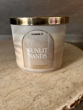 Goose Creek Candle 3 Wicks 14.5 Oz  SUNLIT SANDS New AMAZING VACATION SMELL