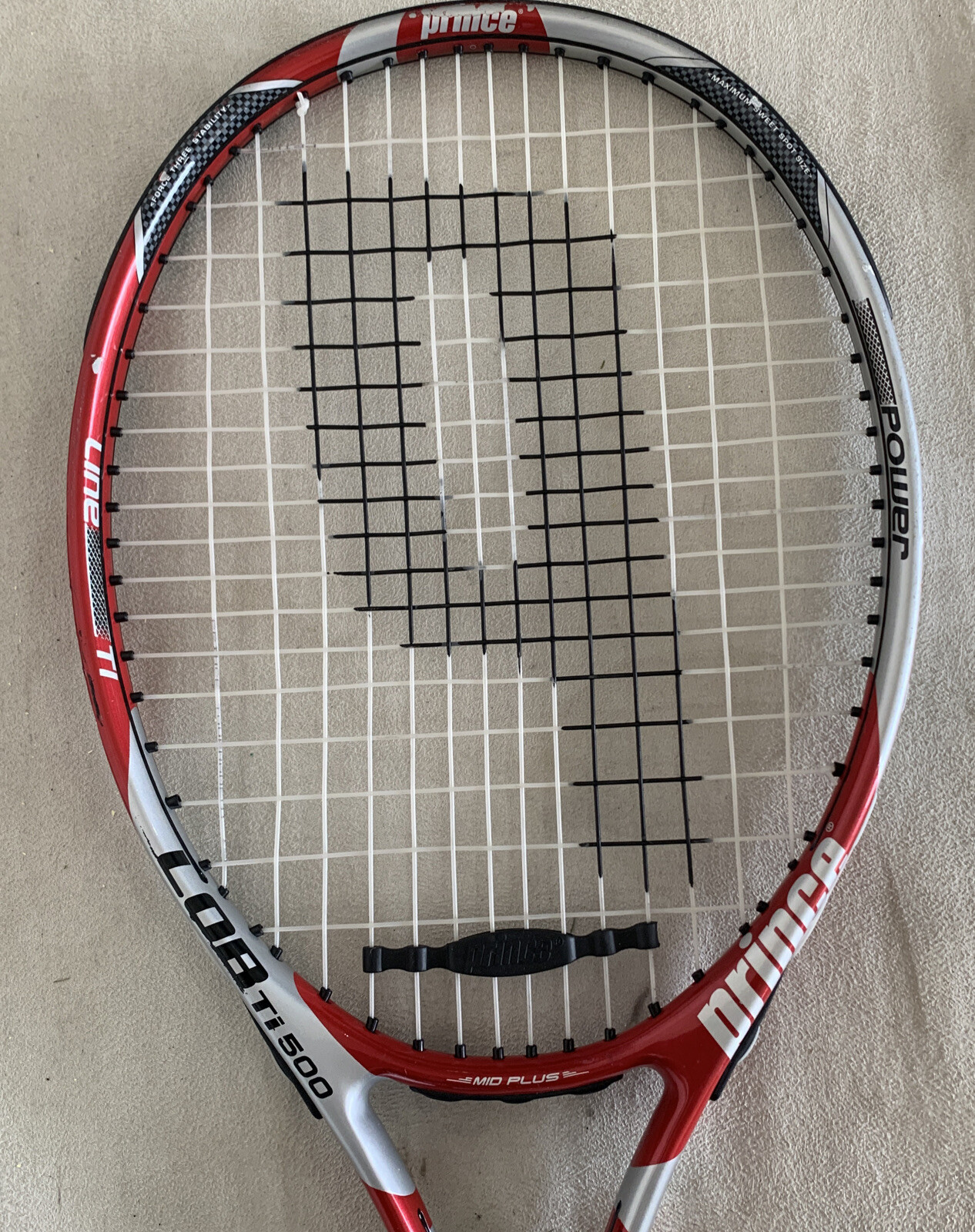 Prince Power LOB Ti500 MidPlus Tennis Racquet (3) 4 3/8" Grip Excellent!! eBay