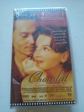 Chocolat Juliette Binoche Johnny Depp - VHS Tape Spanish New T3
