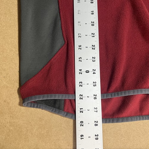 kathmandu men’s red half zip pullover polyester fleece jacket size M zip pocket - 第 9/10 張圖片