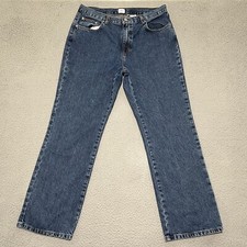 VINTAGE Calvin Klein Jeans Womens 14 Blue Denim Calvin Boot Pants Mom 90s Y2K
