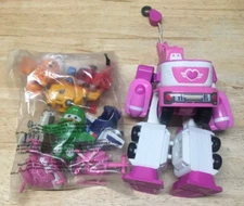 Super Wings Toy Lot Dizzy's Rescue Tow Transforming Toy Vehicle Set