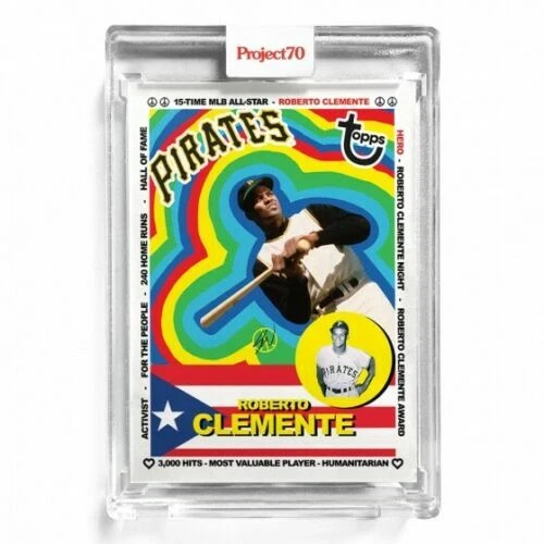 Topps Project 70 Roberto Clemente Card 18 Artist Proof AP # 10/51 BRAND NEW MINT