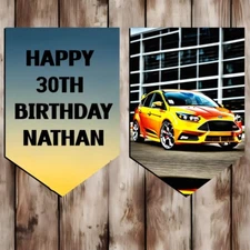 Birthday Bunting , Ford Focus ST, Occasion ,  Party Decoration Car personalised