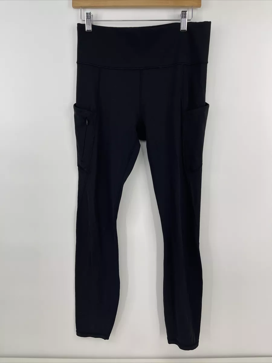 Athleta Women's Black All In 7/8 Pocket High Rise Activewear Leggings Size  MT