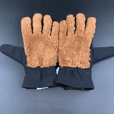 UGG SHERPA GLOVE MENS L/XL WITH LEATHER CONDUCTIVE PALM PATCH  HARDWOOD BROWN