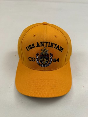 The Corps USS Antietam CG 54 Yellow Baseball Cap Hat One Size