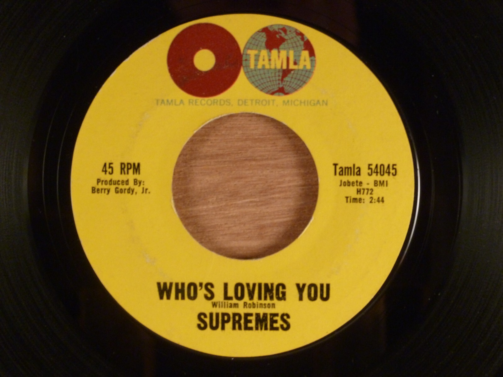 Supremes Buttered Popcorn/Who's Loving You RARE! Northern Soul 1961