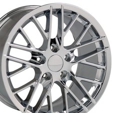 18x10.517x9.5 Wheels Fit Camaro Corvette C6 Zr1 Chrome Rims 5402 W1x Set