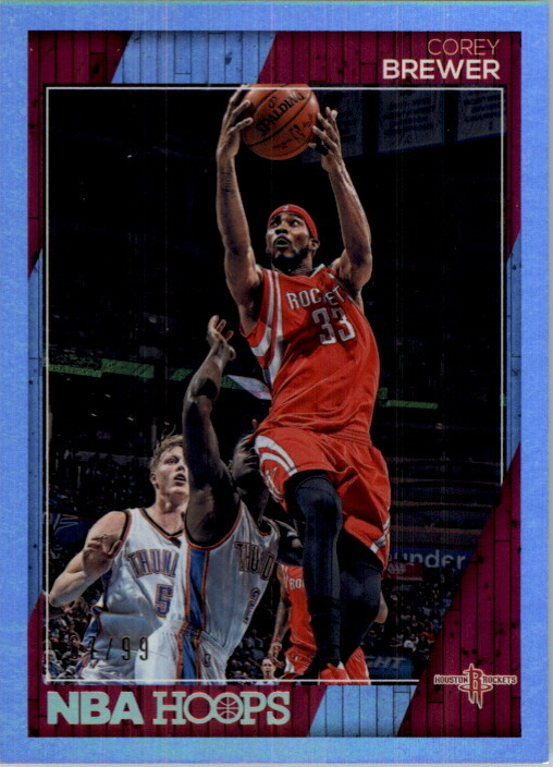 2016-17 Hoops Silver Houston Rockets Basketball Card #232 Corey Brewer /99