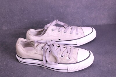 Converse Sneaker Chucks All Star Classic OX Unisex Gr. 36,5 grau weiß BC1432