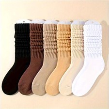 Winter Solid Color Calf Socks Skin-friendly Cotton Winter Leg Warmer Socks