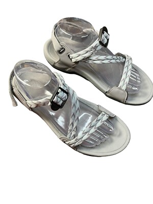 Viakix Grey Sandals Women Size Adjust Straps Comfort Walking Outdoor  Casual