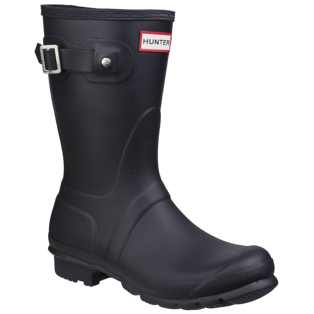 short black hunter wellies
