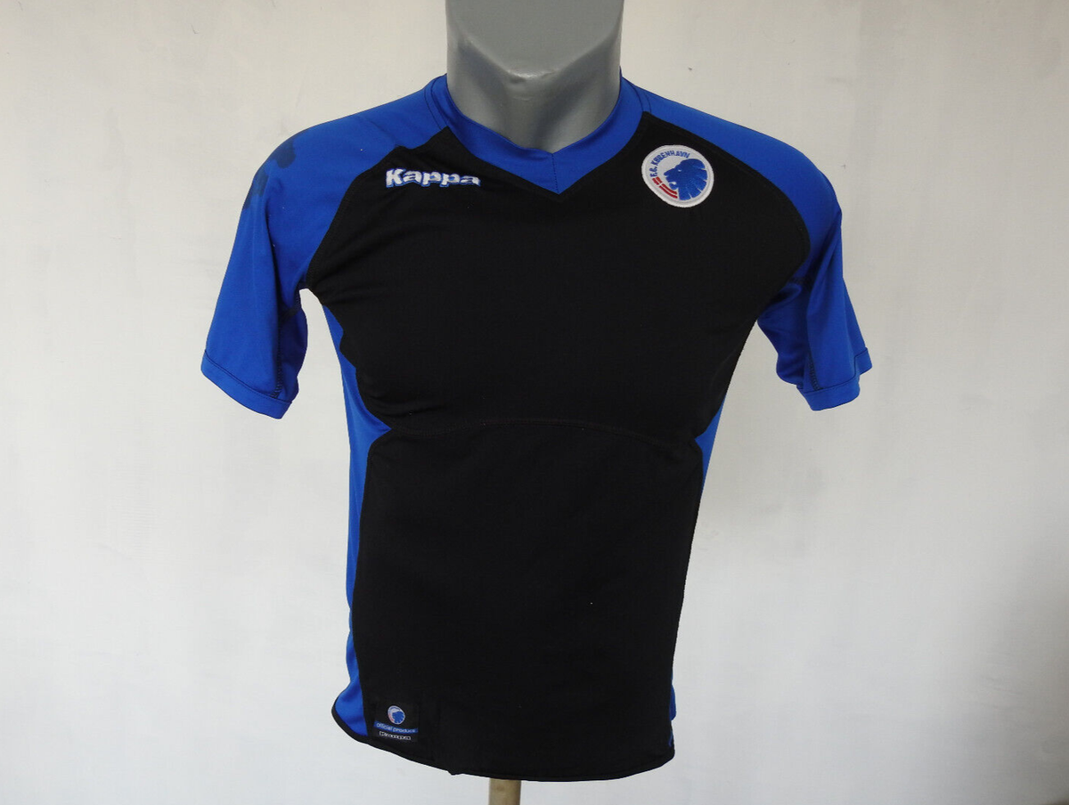 FC Copenhagen Away Jersey Kappa Black Blue Shirt Size Boys XL Football  Soccer