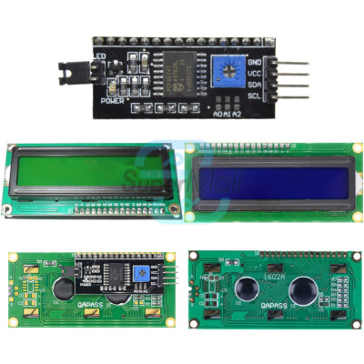 I2C 1602 LCD Board Module 16x2 Character LCD Display Module HD44780 Controller