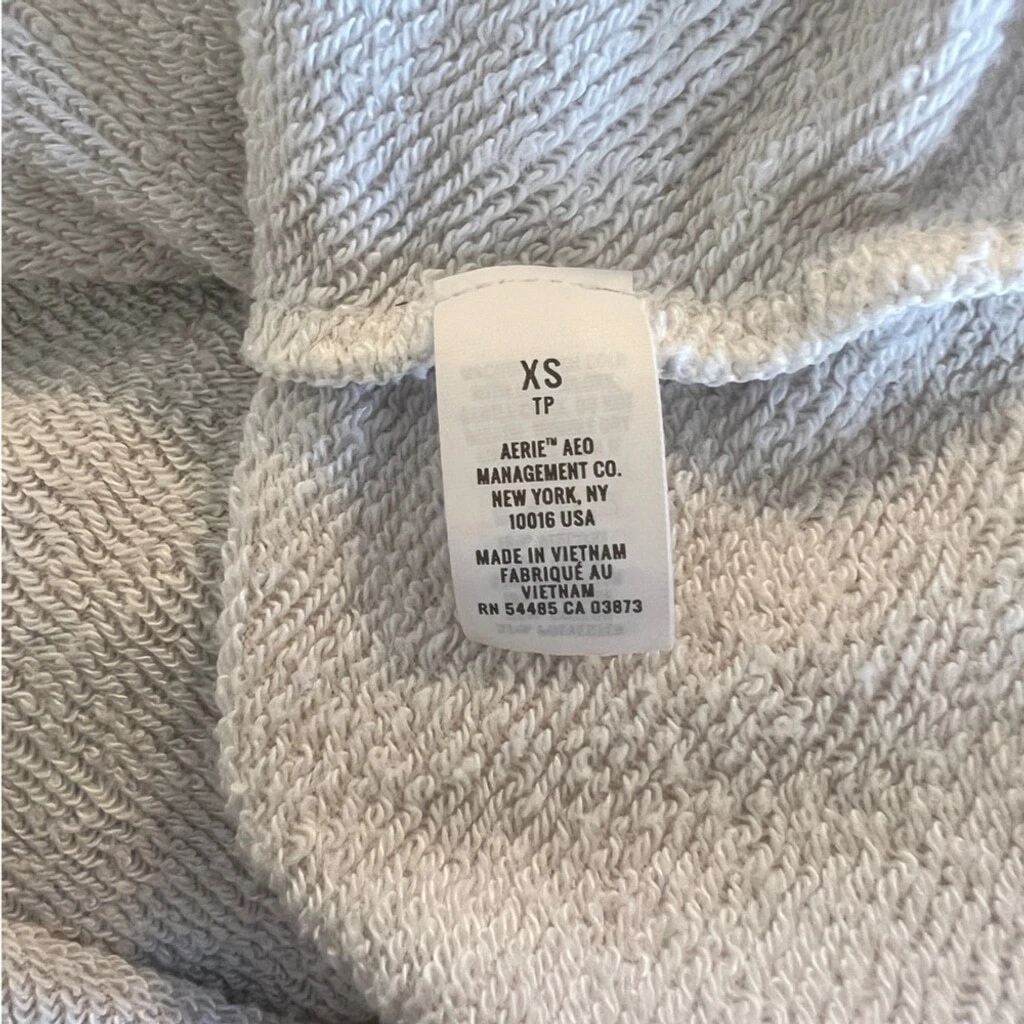 OFF WHITE Felpa Aerie Cropped 1 4 zip taglia XS