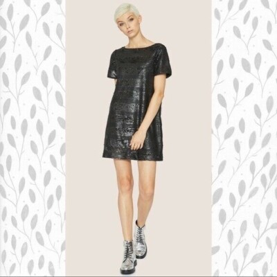 armani exchange black sequin dress Armani exchange little black dress