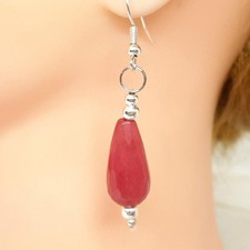 Vintage 10.00ctw Quartz Silver Dangle Earrings 6.4g
