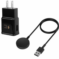 Wireless Charger for Samsung Galaxy Watch 7/6/5Pro/4/3 Magnetic /w Wall Adapter