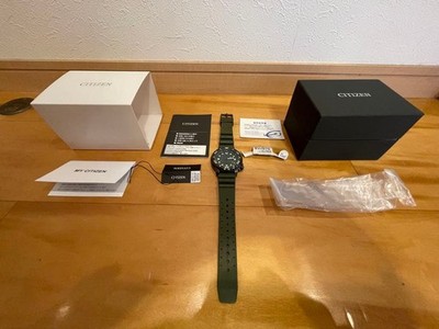 Citizen Promaster Eco-Drive Diver Green Watch Used
