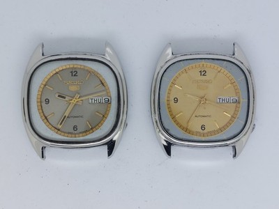 Konvolut 2 Vintage Seiko 5 Automatik Herren 6309 Armbanduhren Japan gebraucht