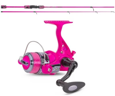 Sänger Flashlight Stick Pink Angelrute 1,95m 15-40g + Rolle Mädchen Girl Set - Bild 1 von 3