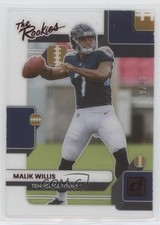 2022 Panini Clearly Donruss Clearly The Rookies Red /49 Malik Willis #TR-3 08bc