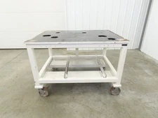 7/8" Steel Top Machine Base Welding Table Work Bench 51x38" Top 35" H