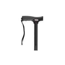 Carex A537 Soft Grip Folding Cane Non Slip Handle Adjustable Black Color 1 ct