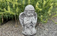 Frostfeste Steinfigur Betender Engel Kniend 23 Cm Gartenfigur Steinguss