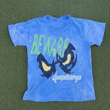 Vintage Youth Goosebumps Shirt Single Stitch M-L Beware
