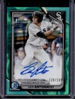 2024 Bowman Draft Sam Antonacci Chrome Auto Aqua Lava Refractor 1st #/199