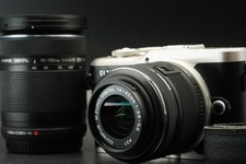 2230 cuts OLYMPUS PEN E-PL9 16.1MP Digital Camera w/ 2 Lens Silver 11491