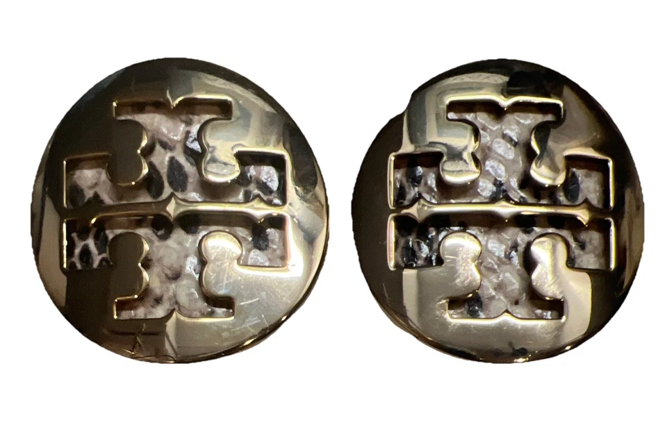 Tory Burch Gold Metal Logos Replacement Button Medallions for Shoes Upcycle 2" - Image 4 of 4