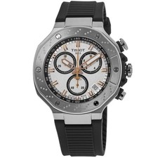 New Tissot T-Race Chronograph White Dial Men's Watch T141.417.17.011.00 New